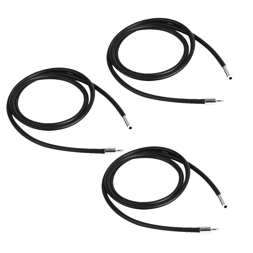 3mm Black Cord Necklace Rubber Strand Secure Stainless Steel Fastener for Men's Jewelry
3mm Black Cord Necklace Rubber Strand Secure Stainless Steel Fastener for Men's Jewelry