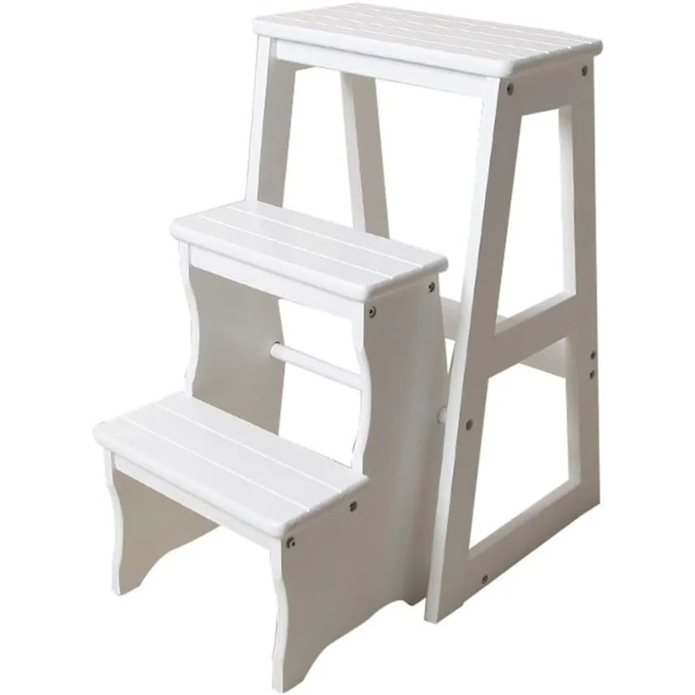 Wooden 3 Step Foot Stools Ladder Folding Step Stool Stepladders Home and Kitchen Step Ladder Sturdy Ladders 300lbs Capacity Spac
Wooden 3 Step Foot Stools Ladder Folding Step Stool Stepladders Home and Kitchen Step Ladder Sturdy Ladders 300lbs Capacity Spac