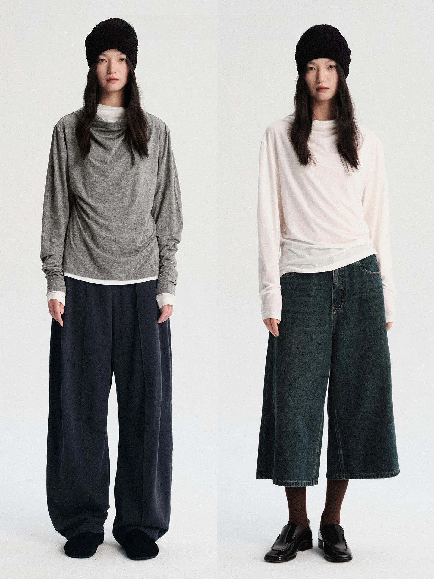 Insense Woolen Double Layer Long Sve T-irt Women's Casual Loose Fit Top with eep Leg Sves And Drop oulder Design
Insense Woolen Double Layer Long Sve T-irt Women's Casual Loose Fit Top with eep Leg Sves And Drop oulder Design