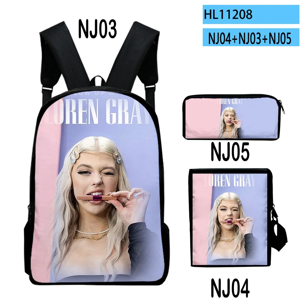 Creative Popular Loren Gray 3D Print 3pcs/Set pupil School Bags Laptop Daypack Backpack Inclined shoulder bag Pencil Case
Creative Popular Loren Gray 3D Print 3pcs/Set pupil School Bags Laptop Daypack Backpack Inclined shoulder bag Pencil Case