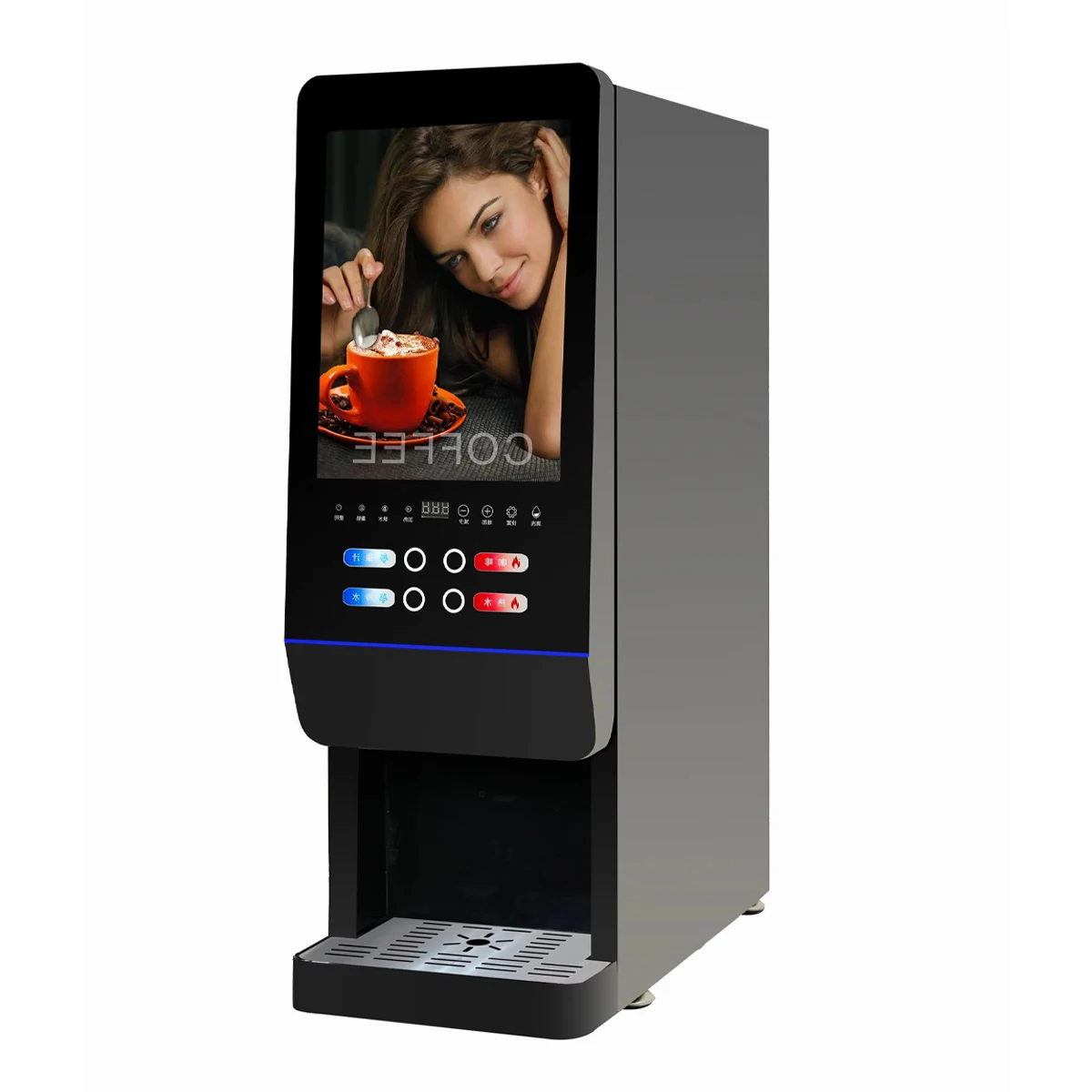 E-20SW Milk Tea Vending Machine Fully Automatic Instant Coffee Machine for Office Use
E-20SW Milk Tea Vending Machine Fully Automatic Instant Coffee Machine for Office Use