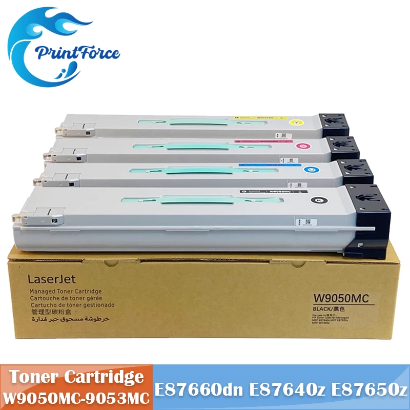 W9050MC W9051MC W9052MC W9053MC 54K 52K Toner Cartridge for HP Color Laser Jet Managed MFP E87640z E87650z E87660z E87650dn
W9050MC W9051MC W9052MC W9053MC 54K 52K Toner Cartridge for HP Color Laser Jet Managed MFP E87640z E87650z E87660z E87650dn