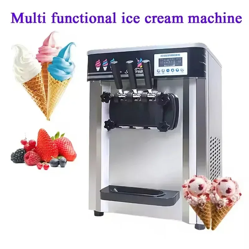 Commercial Ice Cream Freezer Machine 3-flavor Yogurt Maker One-click Clean 18-22L/H LCD Display New Soft Ice Cream Machine
Commercial Ice Cream Freezer Machine 3-flavor Yogurt Maker One-click Clean 18-22L/H LCD Display New Soft Ice Cream Machine