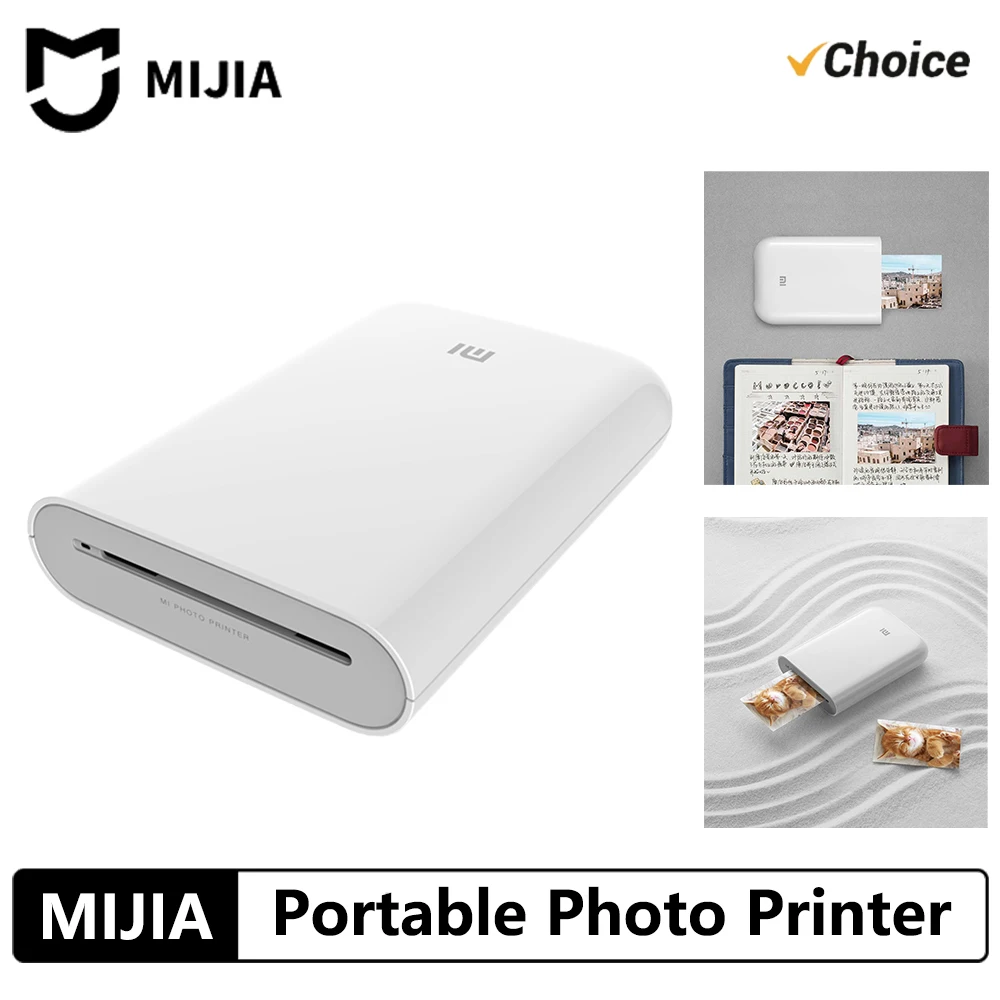 Original Portable MIJIA Pocket Photo Printer Wireless Bluetooth Thermal Print AR Video Mijia ZINK Self-adhesive Color CN
Original Portable MIJIA Pocket Photo Printer Wireless Bluetooth Thermal Print AR Video Mijia ZINK Self-adhesive Color CN