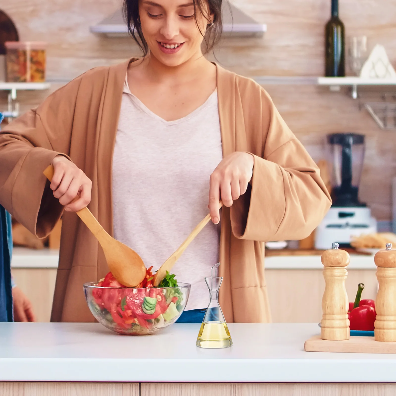 Oil and Vinegar Dispenser Glass Bottle 125Ml Drip Catch Collar Pour Spout Kitchen Tool Olive Oil Bottle Cooking Gift
Oil and Vinegar Dispenser Glass Bottle 125Ml Drip Catch Collar Pour Spout Kitchen Tool Olive Oil Bottle Cooking Gift