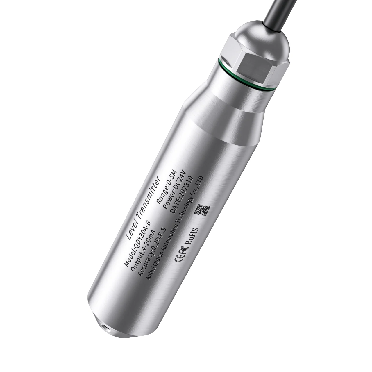 Borehole Groundwater Level Sensor -20-100℃ Submersible Liquid Level Transmitter 4-20mA RS485 0-300mH2O
Borehole Groundwater Level Sensor -20-100℃ Submersible Liquid Level Transmitter 4-20mA RS485 0-300mH2O
