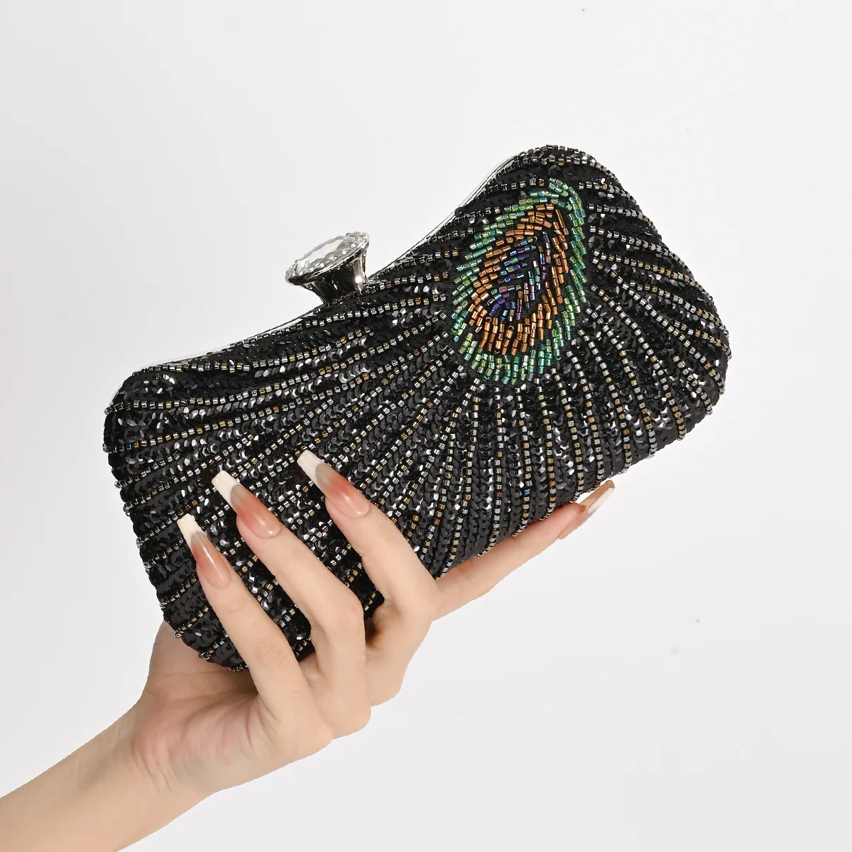 Evening Bag For Women Sequins Beading Peacock Green Clutch Handbags Purse Fashion Banquet Party Female Crossbody Shoulder Bag
Evening Bag For Women Sequins Beading Peacock Green Clutch Handbags Purse Fashion Banquet Party Female Crossbody Shoulder Bag