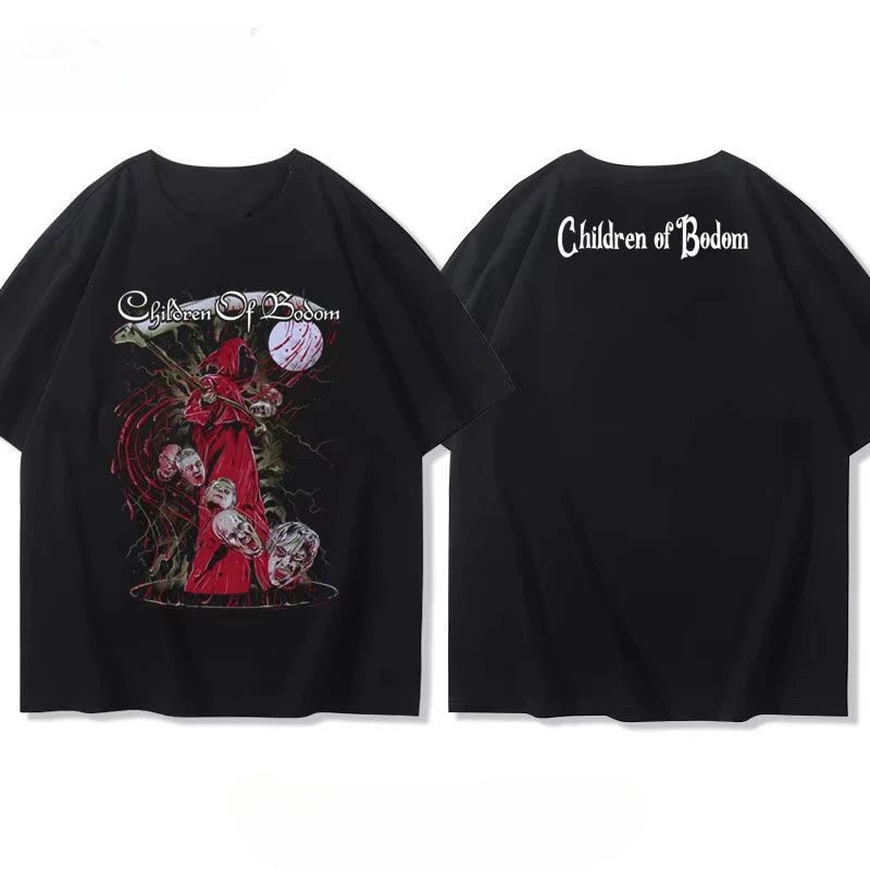 CHILDREN OF BODOM Son of Hakata Metal Band Cotton Short Sleeve T-Shirt Men's and Women's Loose American Half Sleeve Summer Tops
CHILDREN OF BODOM Son of Hakata Metal Band Cotton Short Sleeve T-Shirt Men's and Women's Loose American Half Sleeve Summer Tops