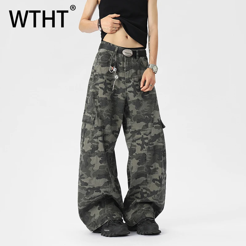 WTHT Vintage Men's Camouflage Pockets Cargo Denim Pants Fashion Casual High-waisted Straight Jeans Male 2025 Autumn 2A1519
WTHT Vintage Men's Camouflage Pockets Cargo Denim Pants Fashion Casual High-waisted Straight Jeans Male 2025 Autumn 2A1519