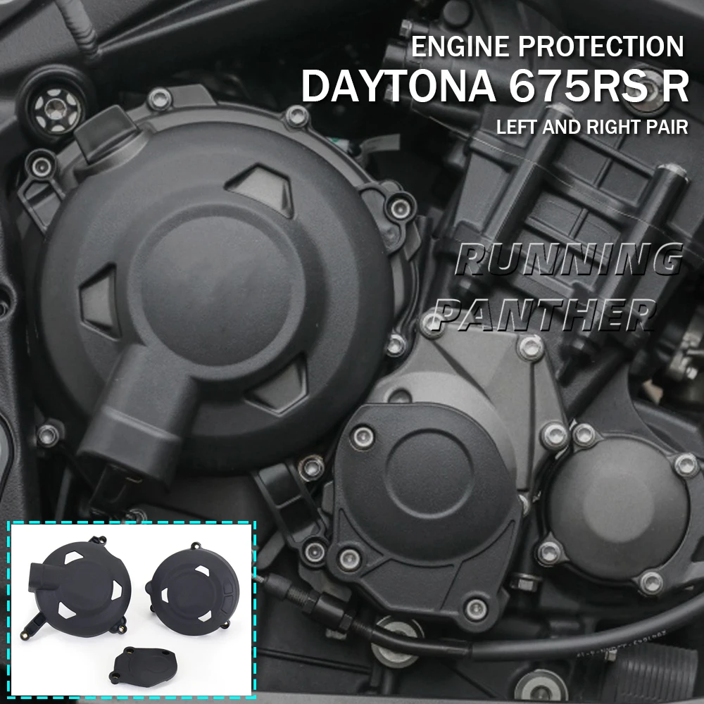 New Pair of Black ABS Plastic Motorcycles Engine COVER Protection CASE For Street Triple 765 S / R / RS For Daytona 675 /
New Pair of Black ABS Plastic Motorcycles Engine COVER Protection CASE For Street Triple 765 S / R / RS For Daytona 675 /