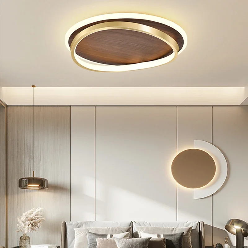 Modern LED Round Walnut Wood Color Ceiling Pendant Light for Restaurant Study Bedroom Ceiling Lamps Indoor Lighting Fixture
Modern LED Round Walnut Wood Color Ceiling Pendant Light for Restaurant Study Bedroom Ceiling Lamps Indoor Lighting Fixture