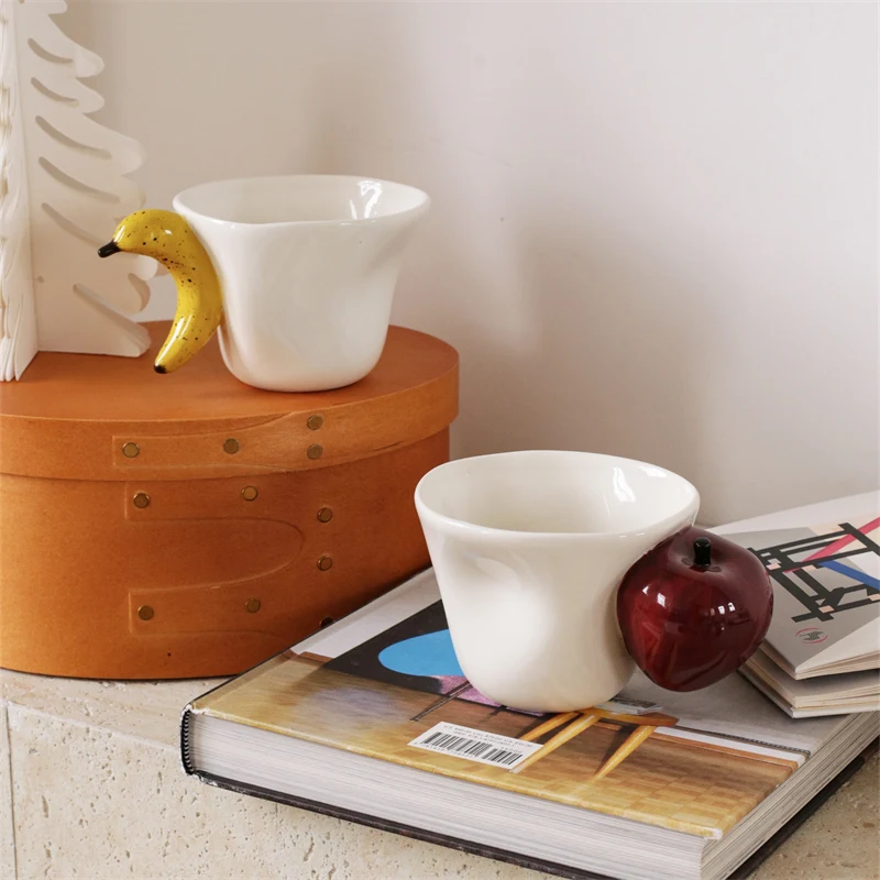 Banana Apple Mug Hand-Painted Milk Coffee Ceramic Water Cup Couple Pair Cup Original Little Sentient Day Gift
Banana Apple Mug Hand-Painted Milk Coffee Ceramic Water Cup Couple Pair Cup Original Little Sentient Day Gift