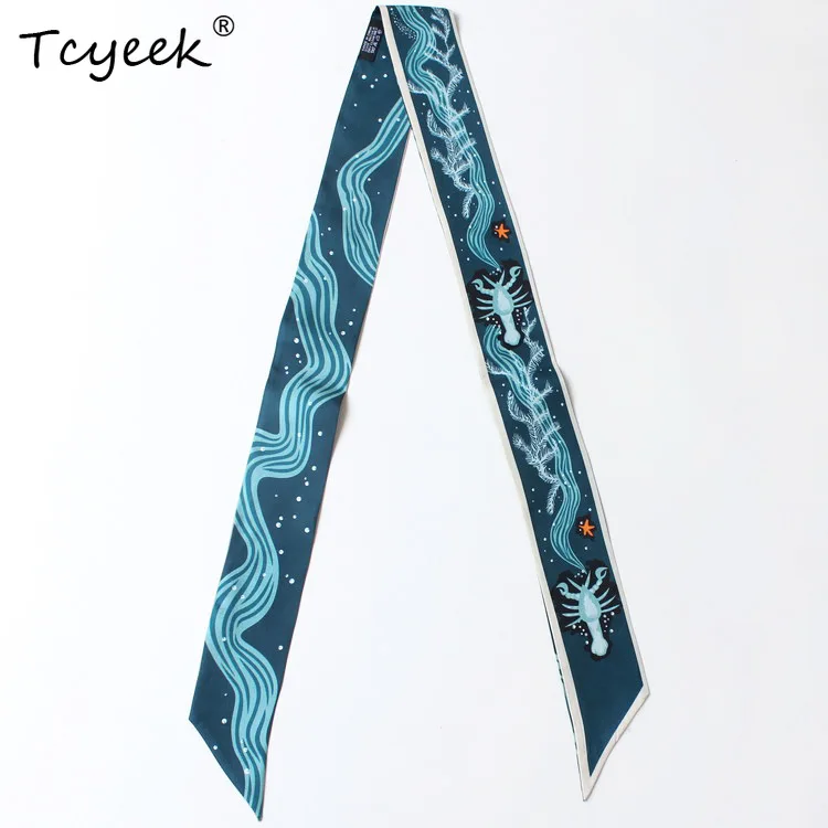 Tcyeek 100%Real Silk Print Scarf Women Literary Artistic Elegant Fashion Luxury Scarf Mom's Gift 2024 Spring Autumn A41182QC
Tcyeek 100%Real Silk Print Scarf Women Literary Artistic Elegant Fashion Luxury Scarf Mom's Gift 2024 Spring Autumn A41182QC