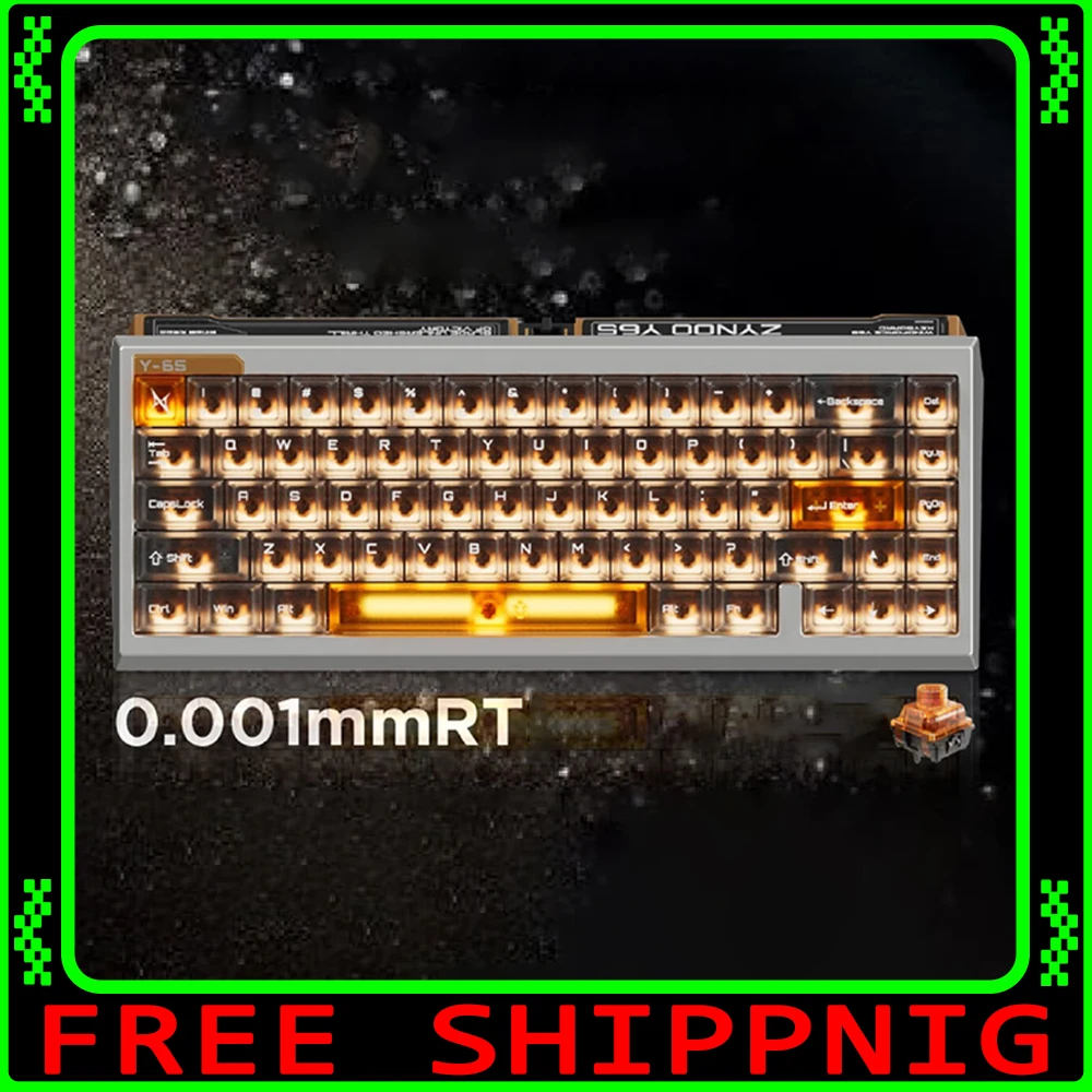 ZYNOO Y65 Magnetic Switch Keyboard Wired Gaming Aluminum Alloy 8K RGB Mechanical Keyboard 0.001mm RT Gasket Keyboard PC Gamer
ZYNOO Y65 Magnetic Switch Keyboard Wired Gaming Aluminum Alloy 8K RGB Mechanical Keyboard 0.001mm RT Gasket Keyboard PC Gamer