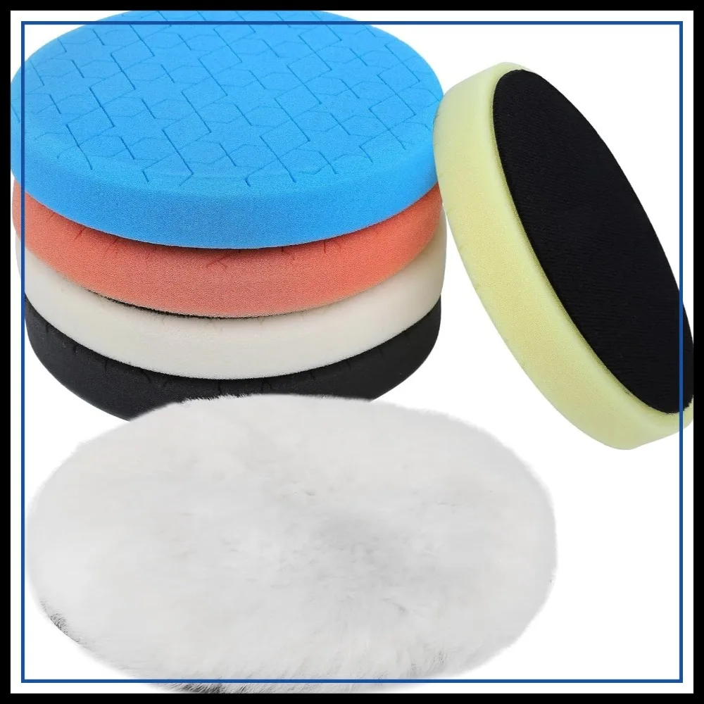 6 Pcs 5 Inch Buffing Pads, 5.5 Inch Face for 5 Inch Base Plate, Polishing & Waxing Pads
6 Pcs 5 Inch Buffing Pads, 5.5 Inch Face for 5 Inch Base Plate, Polishing & Waxing Pads