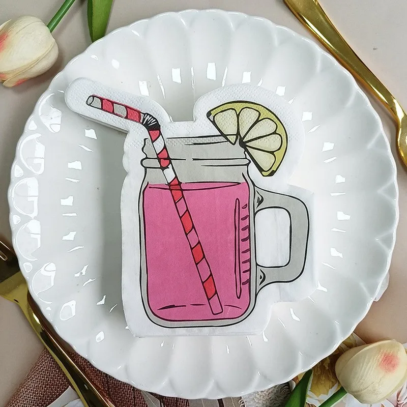 20pcs/pack Creative Lemon Beverage Shape Tissue Papers Table Dinner Disposable Cocktail Party Napkins
20pcs/pack Creative Lemon Beverage Shape Tissue Papers Table Dinner Disposable Cocktail Party Napkins
