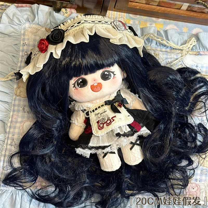 20 см хлопковая кукла, милый парик для девочек, плюшевая кукла, ценный синий, черный, вьющийся парик с градиентом
20 см хлопковая кукла, милый парик для девочек, плюшевая кукла, ценный синий, черный, вьющийся парик с градиентом