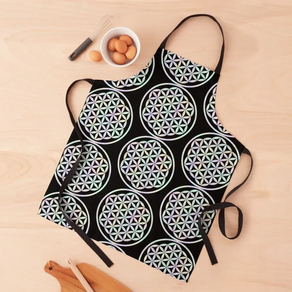 Iridescent Flower of Life - Sacred geometry - for yoga, meditation, festivals and parties Apron Cooking Hairdressing Apron
Iridescent Flower of Life - Sacred geometry - for yoga, meditation, festivals and parties Apron Cooking Hairdressing Apron