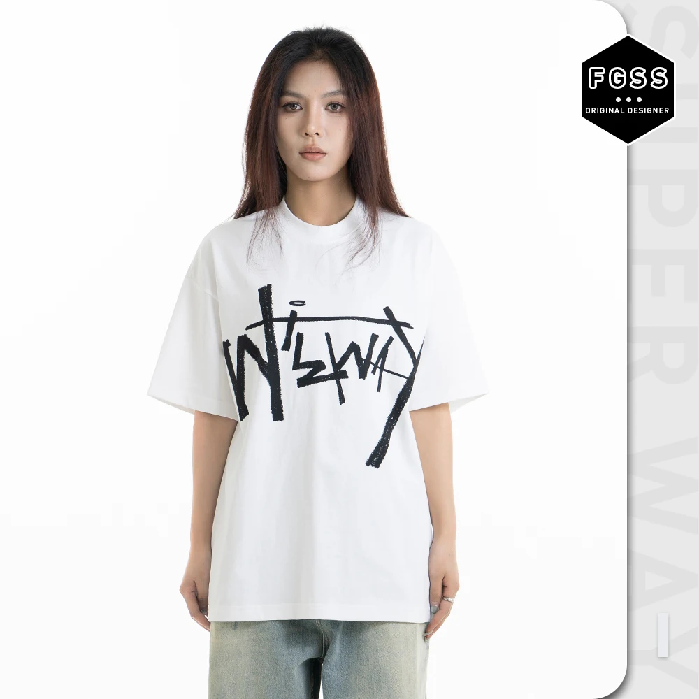Superway Unisex T-Shirts Niche Letter Printed Casual Short Sleeves Summer Tops High Street Solid Loose Basic Men's Vintage Tees
Superway Unisex T-Shirts Niche Letter Printed Casual Short Sleeves Summer Tops High Street Solid Loose Basic Men's Vintage Tees