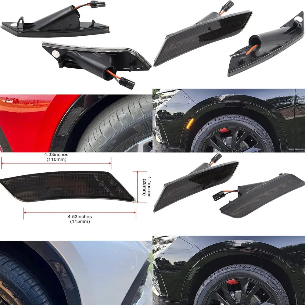 2019-2023 Chevy Blazer с дымчатыми линзами, янтарный светодиодный комплект указателей поворота, боковой габаритный фонарь с полной светодиодной заменой бампера
2019-2023 Chevy Blazer с дымчатыми линзами, янтарный светодиодный комплект указателей поворота, боковой габаритный фонарь с полной светодиодной заменой бампера