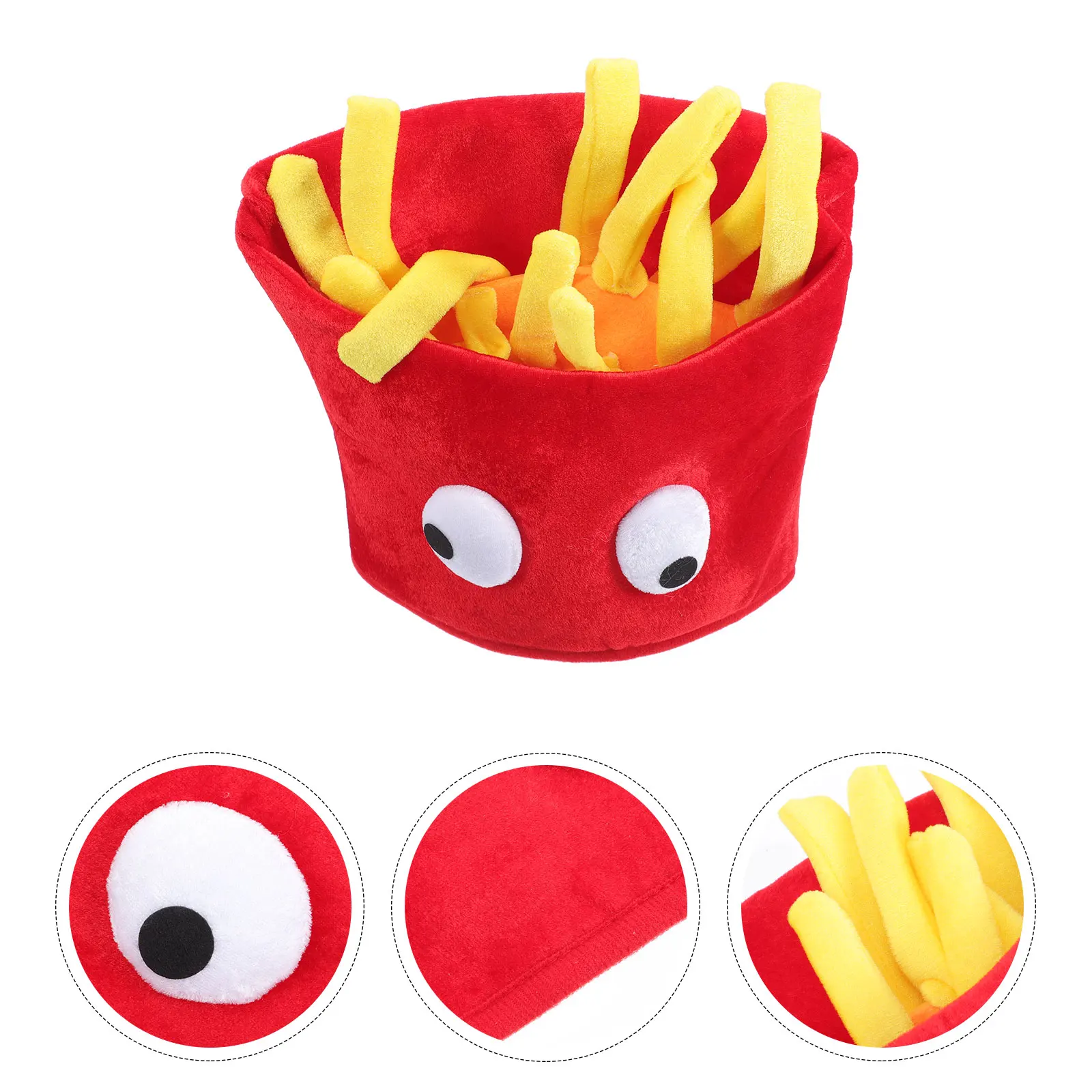 French Fries Shaped Hat Cartoon Party Hats for Adults Kids Halloween Cosplay Costume Props Funny Birthday Headwear
French Fries Shaped Hat Cartoon Party Hats for Adults Kids Halloween Cosplay Costume Props Funny Birthday Headwear