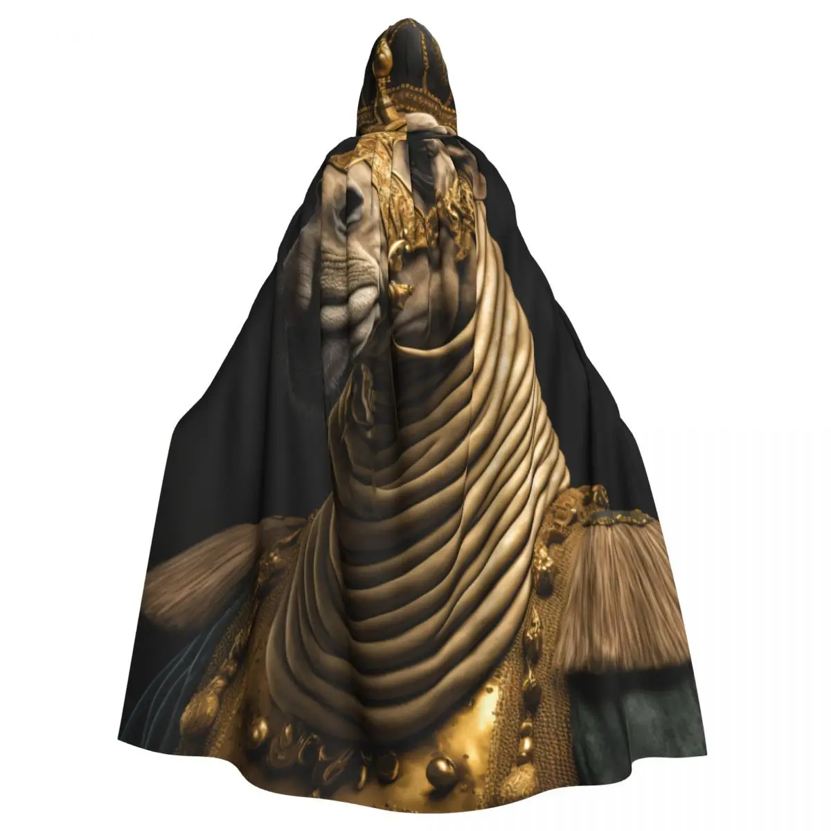 Ancient Egyptian Cloak with Mystical Creature and Gold Embellishments for Cosplay Unisex Adult Cloak with Hood Long
Ancient Egyptian Cloak with Mystical Creature and Gold Embellishments for Cosplay Unisex Adult Cloak with Hood Long