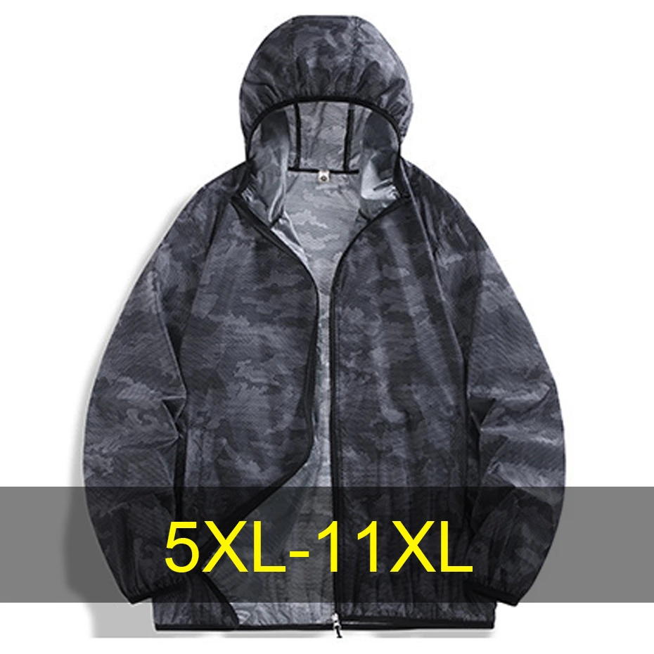 Summer Thin Jacket Men 11XL 10XL Plus Size Sunscreen Jacket Breathable Fashion Casual Mesh Breathable Jackets Male Big Size
Summer Thin Jacket Men 11XL 10XL Plus Size Sunscreen Jacket Breathable Fashion Casual Mesh Breathable Jackets Male Big Size
