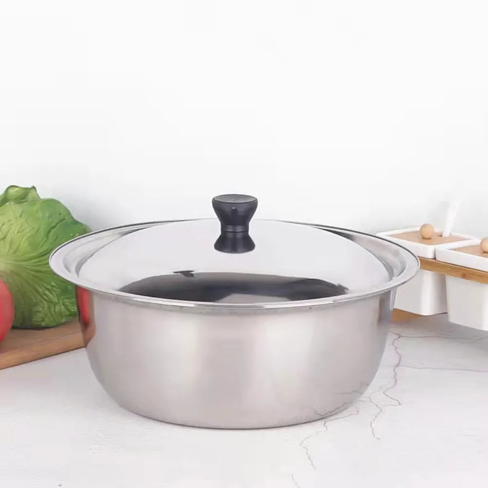 Soup Bowls Stainless Steel Multi-function Basin Food Cooking Mixing Fruit Lard Storage Silver
Soup Bowls Stainless Steel Multi-function Basin Food Cooking Mixing Fruit Lard Storage Silver