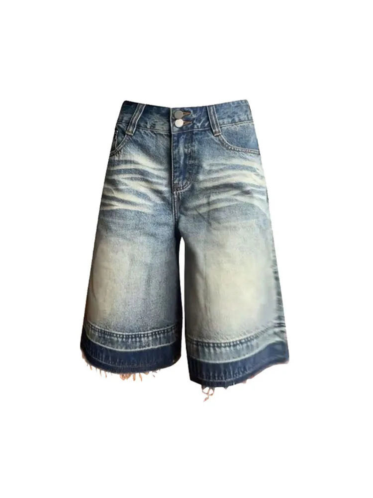 Women's Washed Blue Denim Shorts Fashion Sexy High Waist Shorts Jeans Raw Edge Streetwear Casual Harajuku Korean Spring Summer
Women's Washed Blue Denim Shorts Fashion Sexy High Waist Shorts Jeans Raw Edge Streetwear Casual Harajuku Korean Spring Summer