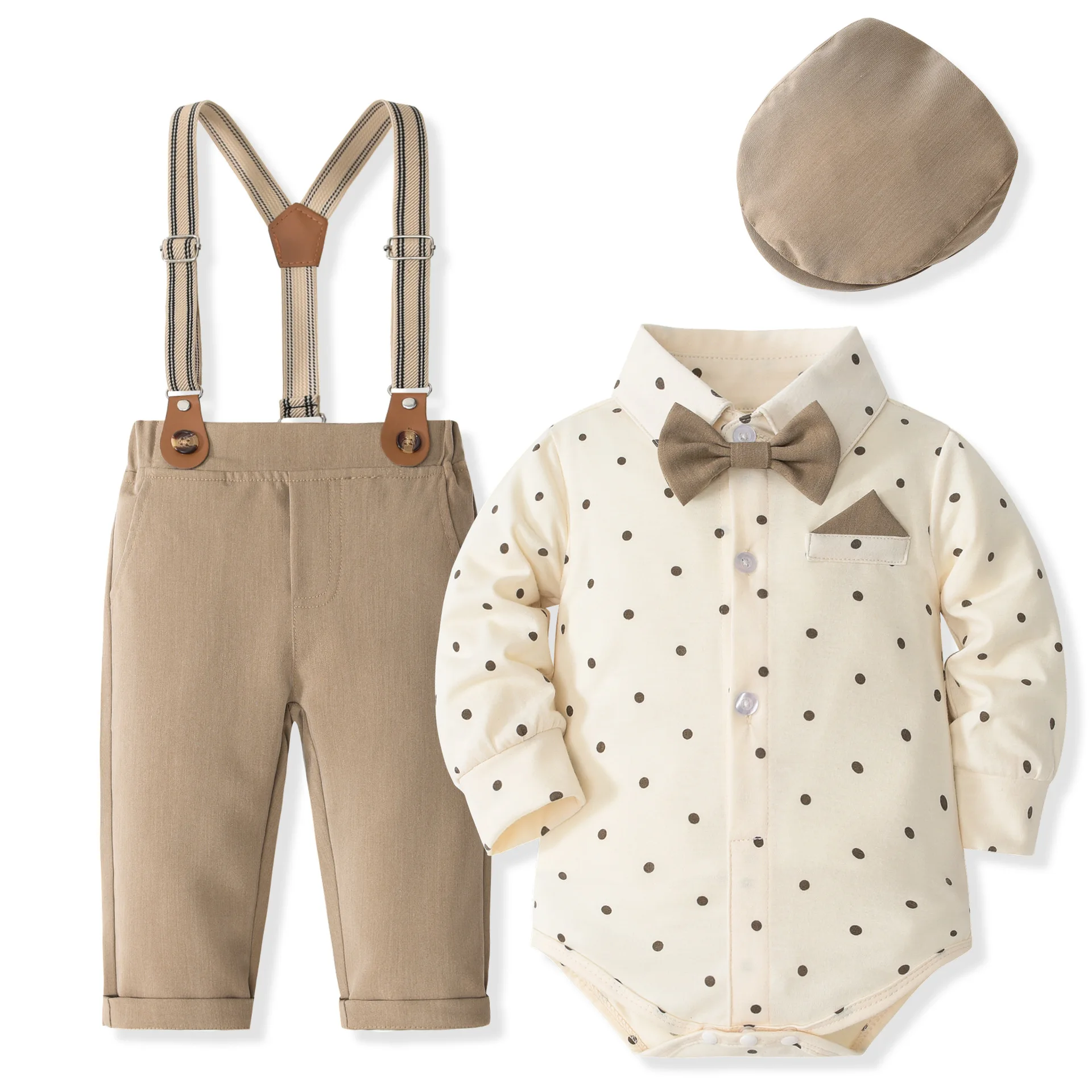 5Piece Spring Fall Baby Boy Boutique Clothing Korean Fashion Gentleman Long Sleeve Bodysuit+Pants+Tie+Hat Newborn Clothes B010
5Piece Spring Fall Baby Boy Boutique Clothing Korean Fashion Gentleman Long Sleeve Bodysuit+Pants+Tie+Hat Newborn Clothes B010