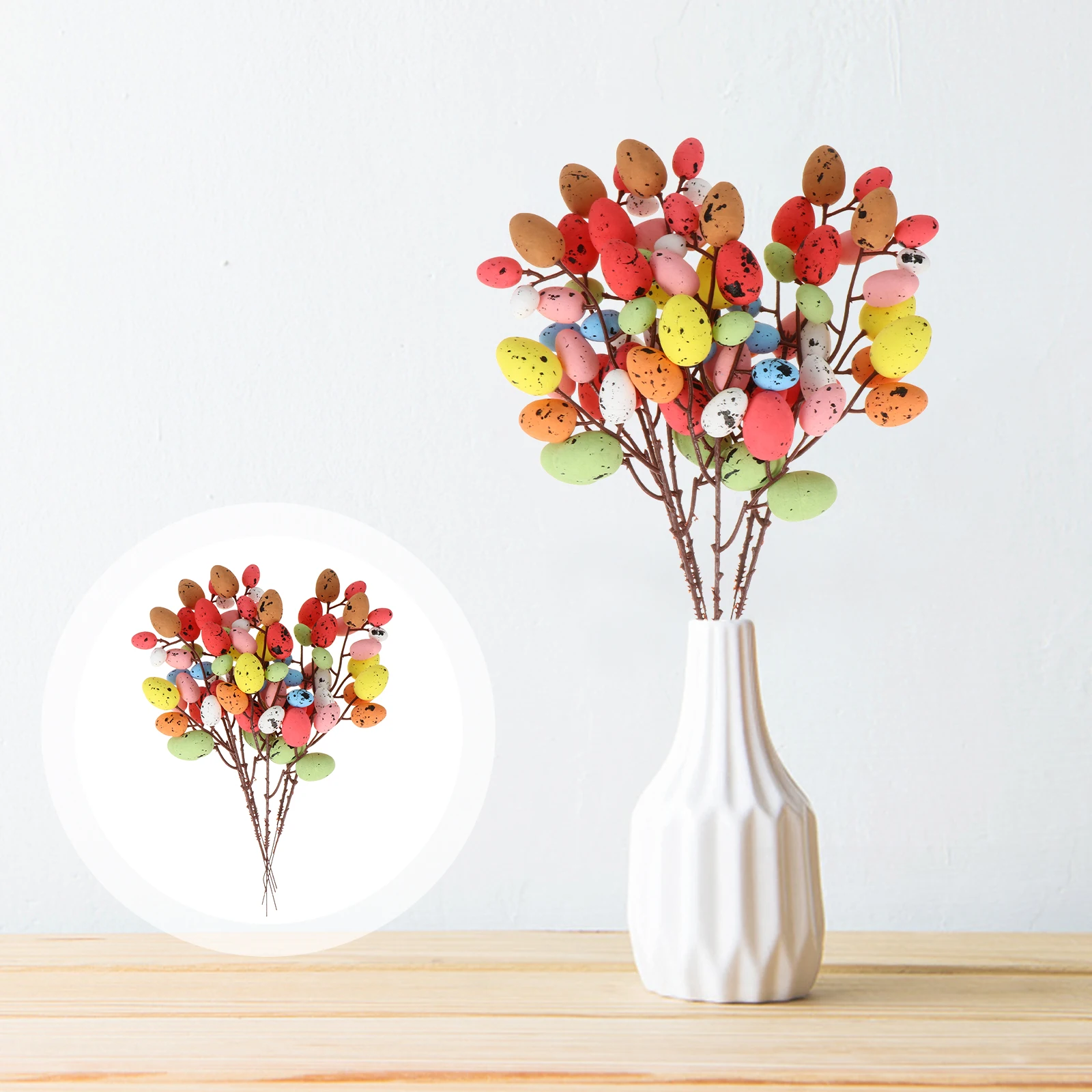 6 Pcs Foam Cuttings Easter Party Egg Decoration Mini Ornaments Easter Egg Tree Branches DIY Crafts Festival Decor
6 Pcs Foam Cuttings Easter Party Egg Decoration Mini Ornaments Easter Egg Tree Branches DIY Crafts Festival Decor