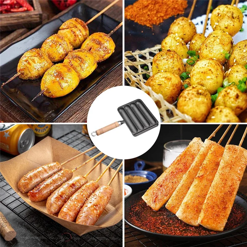 AB35-Cast Iron Sausage Pan, Pot For Grilled Sausage Cooking, Home Pre Seasoned Grilled Sausage Pot Easy To Use 20X15cm Horizonta
AB35-Cast Iron Sausage Pan, Pot For Grilled Sausage Cooking, Home Pre Seasoned Grilled Sausage Pot Easy To Use 20X15cm Horizonta