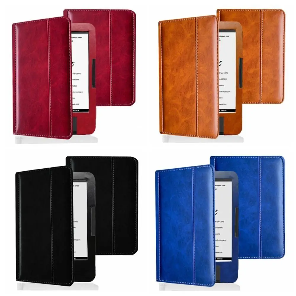 Shockproof 6 Inch E-Reader Case Anti-fall with Hand Strap Folio Cover Leather Scratch-proof for Onyx Boox Bering 5/4/3/2/1
Shockproof 6 Inch E-Reader Case Anti-fall with Hand Strap Folio Cover Leather Scratch-proof for Onyx Boox Bering 5/4/3/2/1