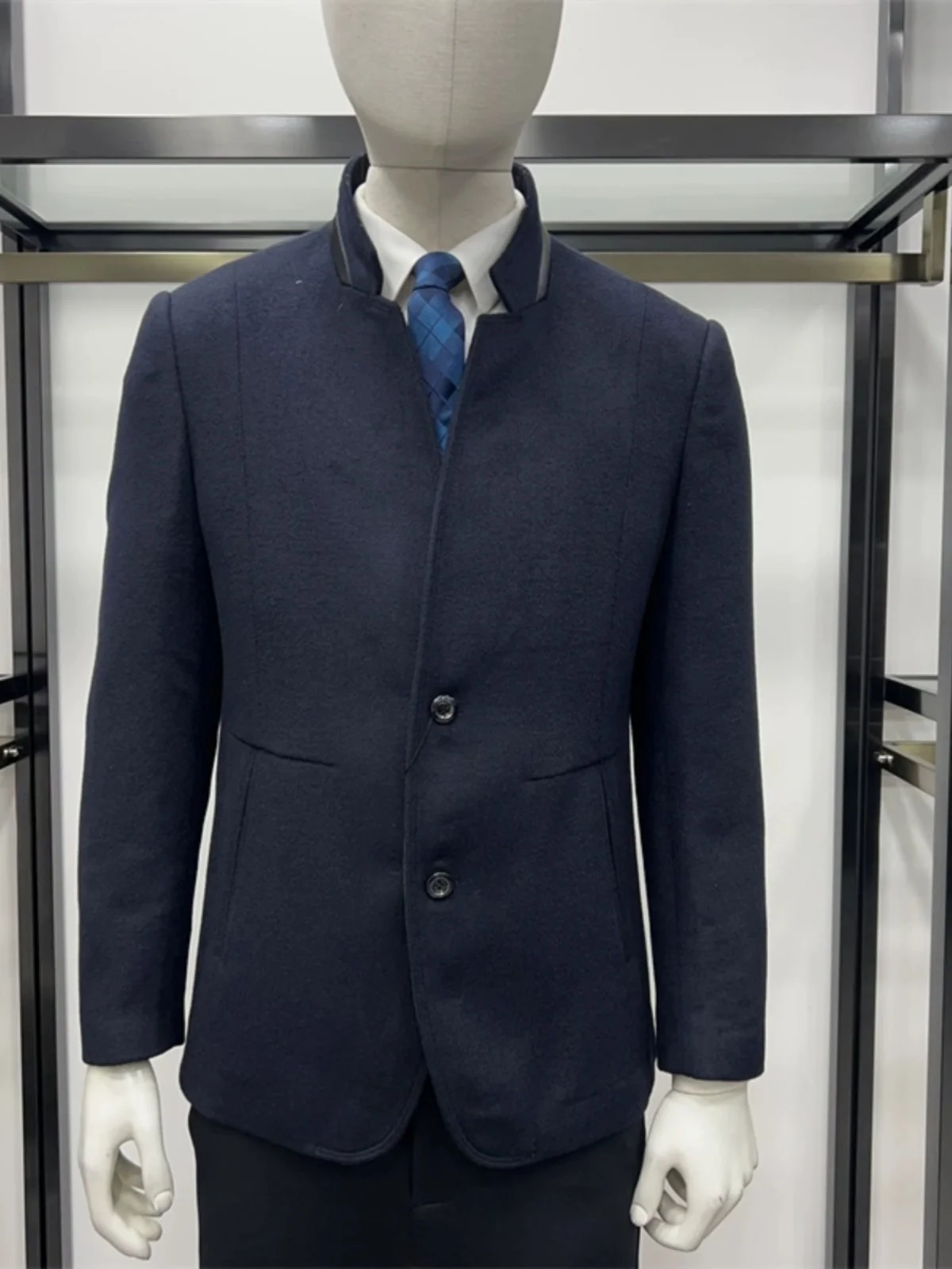 Men's Woolen Parka Jaet ort Coat with Button Stand Collar Autumn Winter Busin Casual Sle Slim Fit Faion Outerwear
Men's Woolen Parka Jaet ort Coat with Button Stand Collar Autumn Winter Busin Casual Sle Slim Fit Faion Outerwear