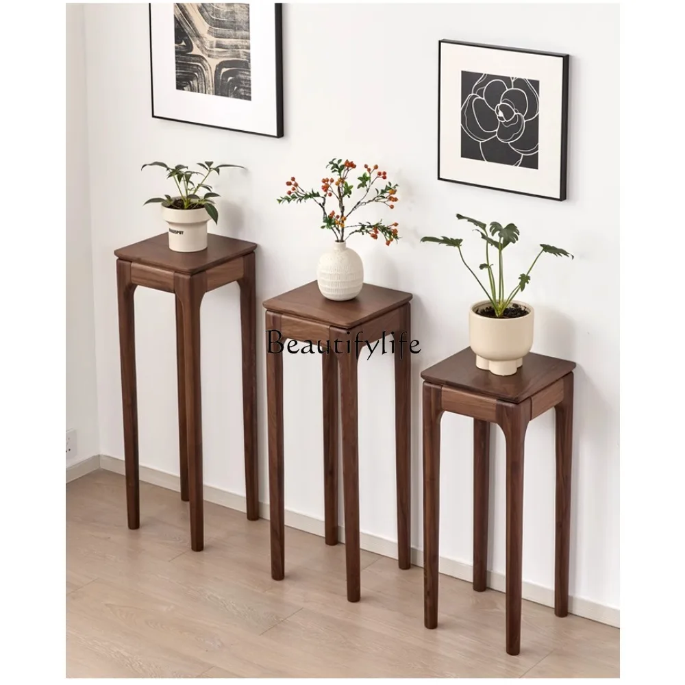 North American black walnut flower stand flower table simple modern living room floor-to-ceiling all-solid wood shelf
North American black walnut flower stand flower table simple modern living room floor-to-ceiling all-solid wood shelf