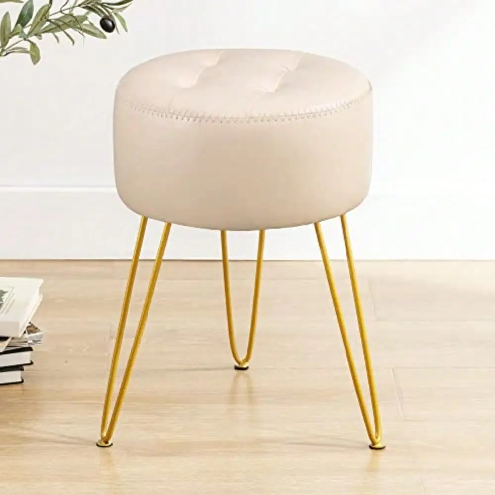 Leather Vanity Stool Chair For Makeup Room Almond Stool For Vanity 19 Height Tufted Small Vanity Chair Stool With Metal Legs Mo
Leather Vanity Stool Chair For Makeup Room Almond Stool For Vanity 19 Height Tufted Small Vanity Chair Stool With Metal Legs Mo