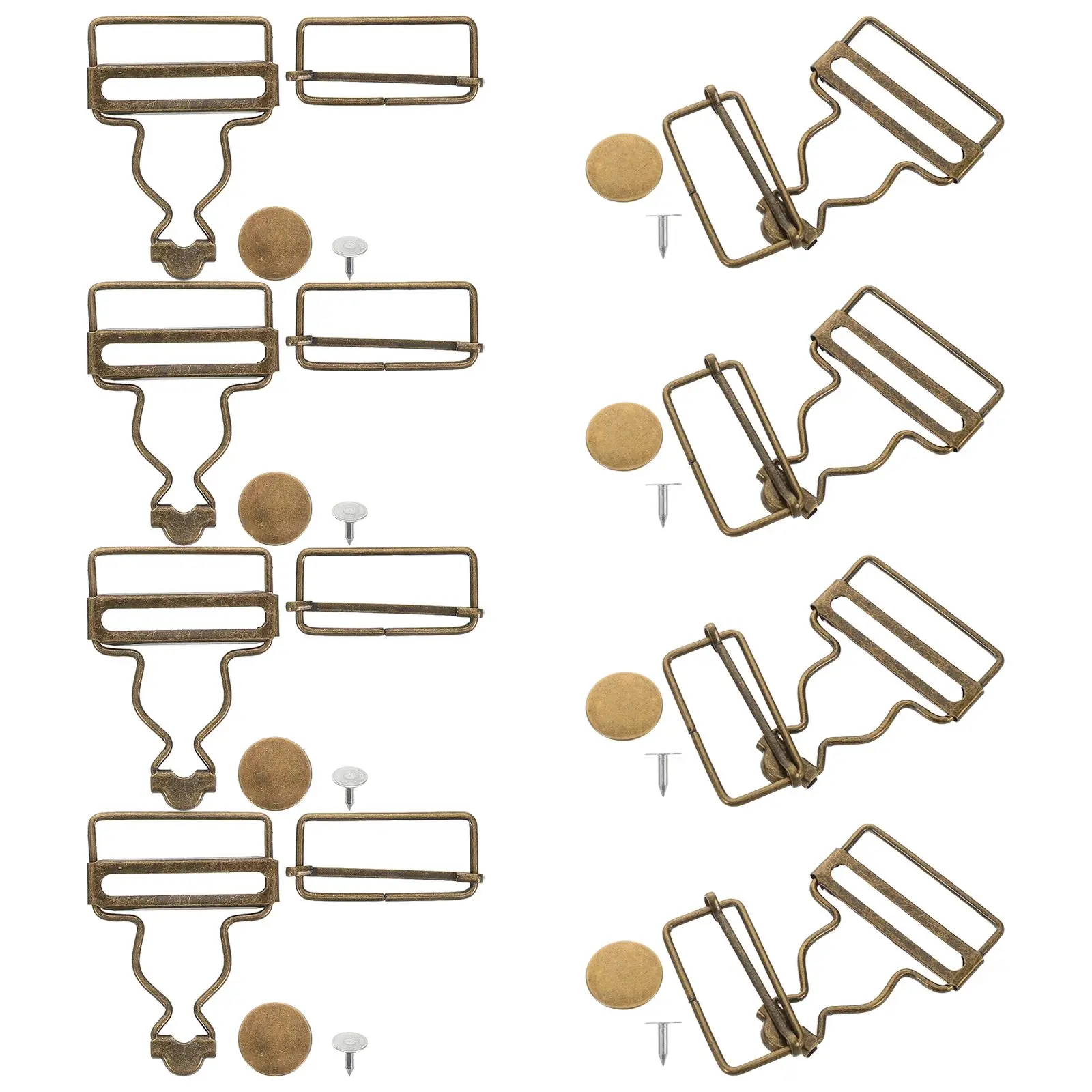 8Pcs Adjustable Metal Buckles for Overalls Dungarees Fashion Design Wearresistant Buttons Jeans Pants Hardware Gourd Shape
8Pcs Adjustable Metal Buckles for Overalls Dungarees Fashion Design Wearresistant Buttons Jeans Pants Hardware Gourd Shape
