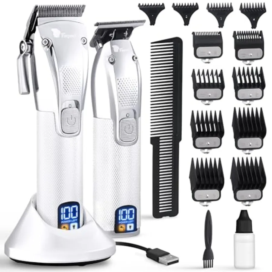 Profional Hair Clippers for Men Set Turbo Power with Precise Cutting, Barber Clippers for Hair Cutting, Cordl Hair Clippers and
Profional Hair Clippers for Men Set Turbo Power with Precise Cutting, Barber Clippers for Hair Cutting, Cordl Hair Clippers and