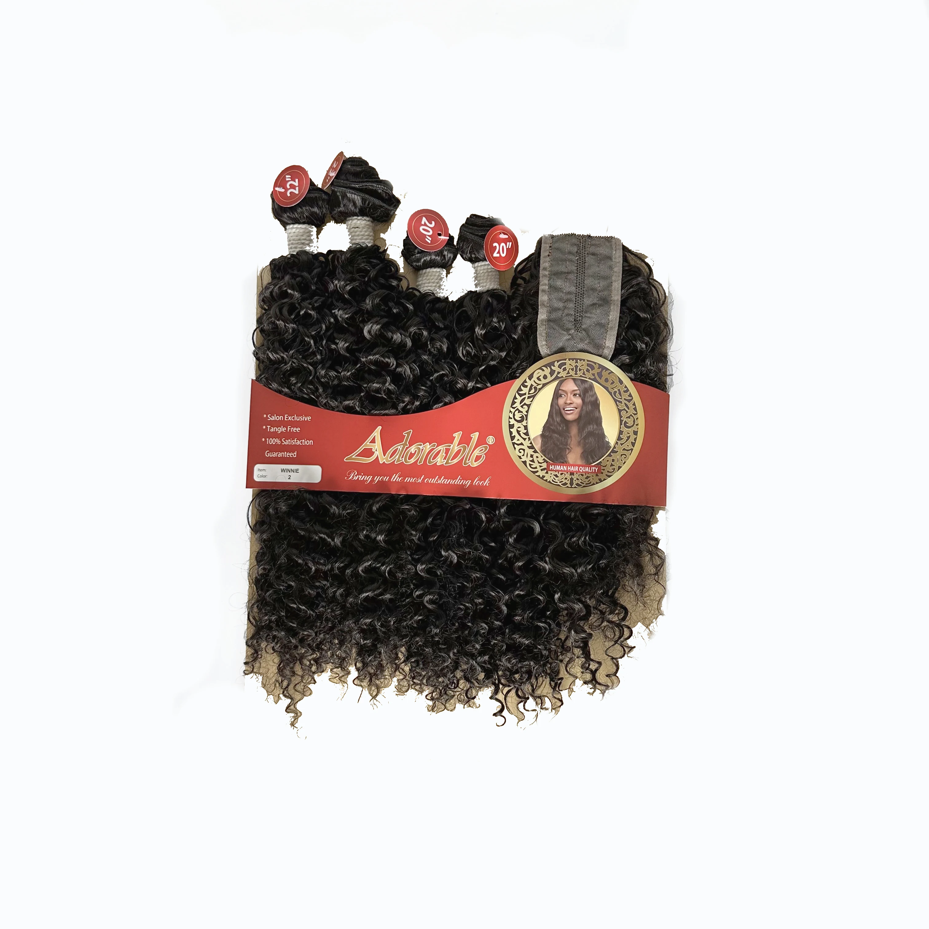 Winnie 4PCS Deep Wave Bundles with 2x4 Lace Closure,100% High-Quality Fiber Hair Extensions For Black Women,Natural Black Long
Winnie 4PCS Deep Wave Bundles with 2x4 Lace Closure,100% High-Quality Fiber Hair Extensions For Black Women,Natural Black Long