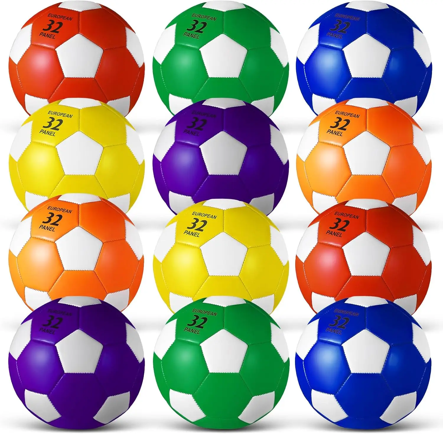 12 Pack Soccer Balls with Pump Size 5 Official Bulk for Kids Adults Training
12 Pack Soccer Balls with Pump Size 5 Official Bulk for Kids Adults Training