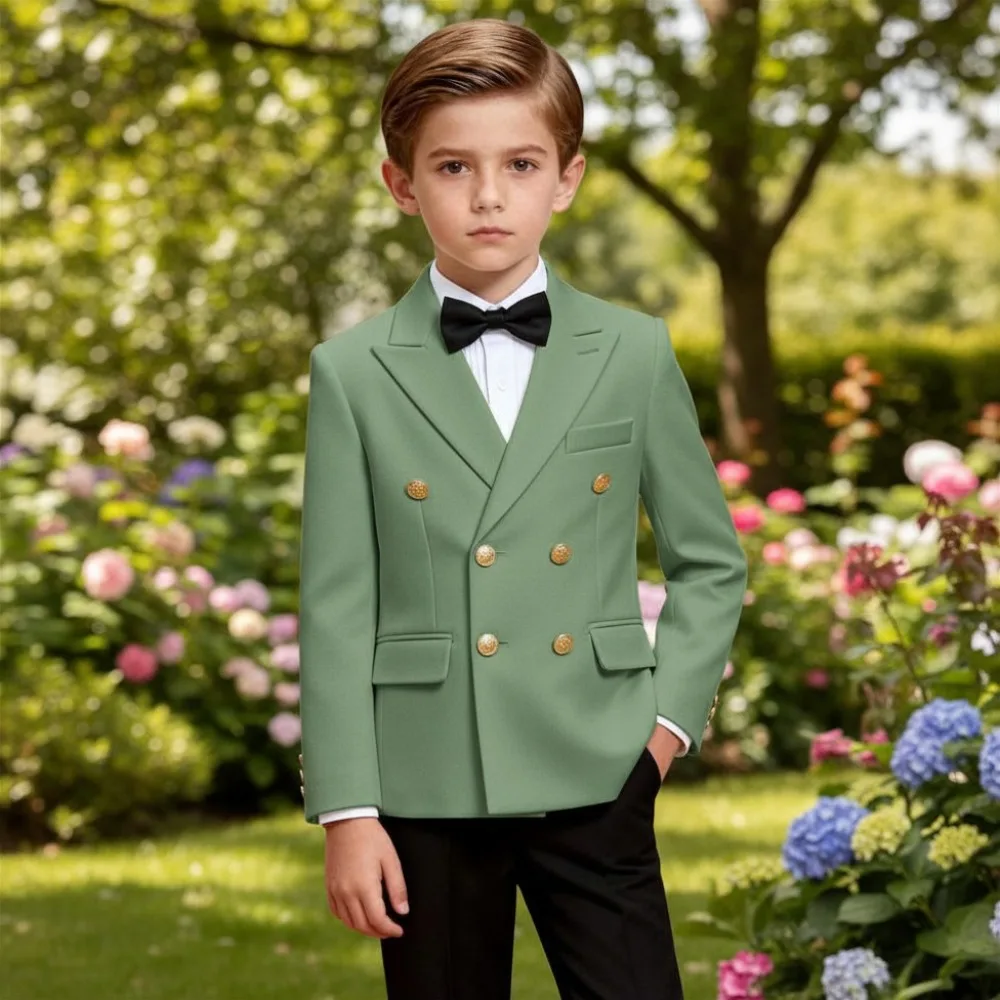 Double Breasted 2 Pieces Boys Formal Suit Set Kids Gentleman Outfit Wedding Party Dress Blazer Solid Color Suit For Ceremony
Double Breasted 2 Pieces Boys Formal Suit Set Kids Gentleman Outfit Wedding Party Dress Blazer Solid Color Suit For Ceremony