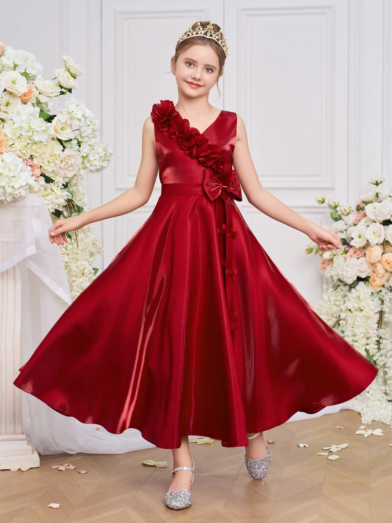 Girls Elegant Dresses Teen Girls Luxury Wedding Princess Evening Prom Gown First Communion Birthday Party Piano Perform Dress
Girls Elegant Dresses Teen Girls Luxury Wedding Princess Evening Prom Gown First Communion Birthday Party Piano Perform Dress