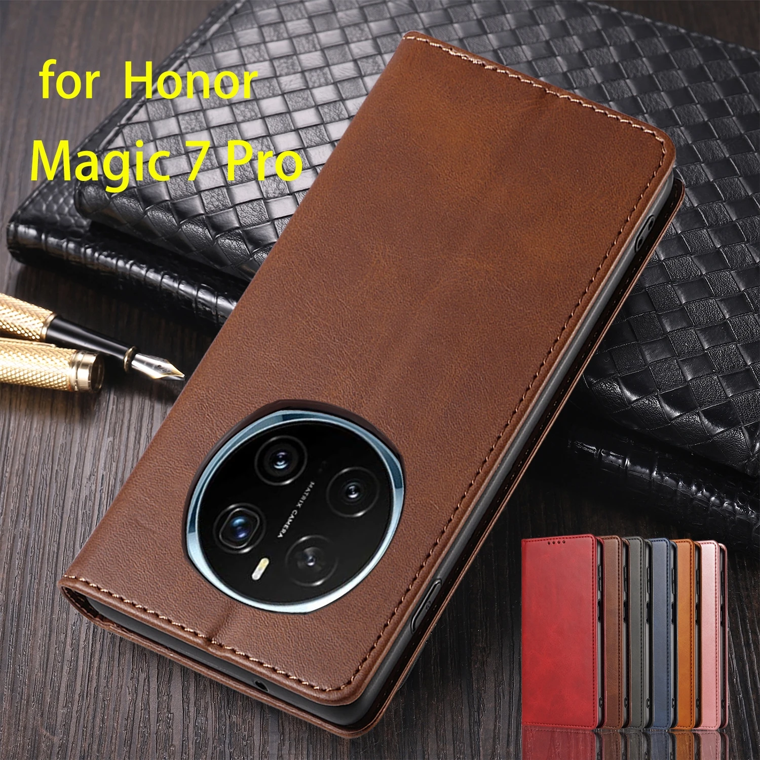 Leather Case for Huawei Honor Magic 7 Pro / Magic7 Pro Holster Magnetic Attraction Cover Wallet Flip Case Capa Fundas Coque
Leather Case for Huawei Honor Magic 7 Pro / Magic7 Pro Holster Magnetic Attraction Cover Wallet Flip Case Capa Fundas Coque