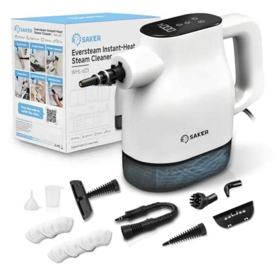 Ever Home Heat-up Handheld Lightweight Portable Continuous Refill Steamer for Deep Cleaning Floor Car Kitchen in Black
Ever Home Heat-up Handheld Lightweight Portable Continuous Refill Steamer for Deep Cleaning Floor Car Kitchen in Black