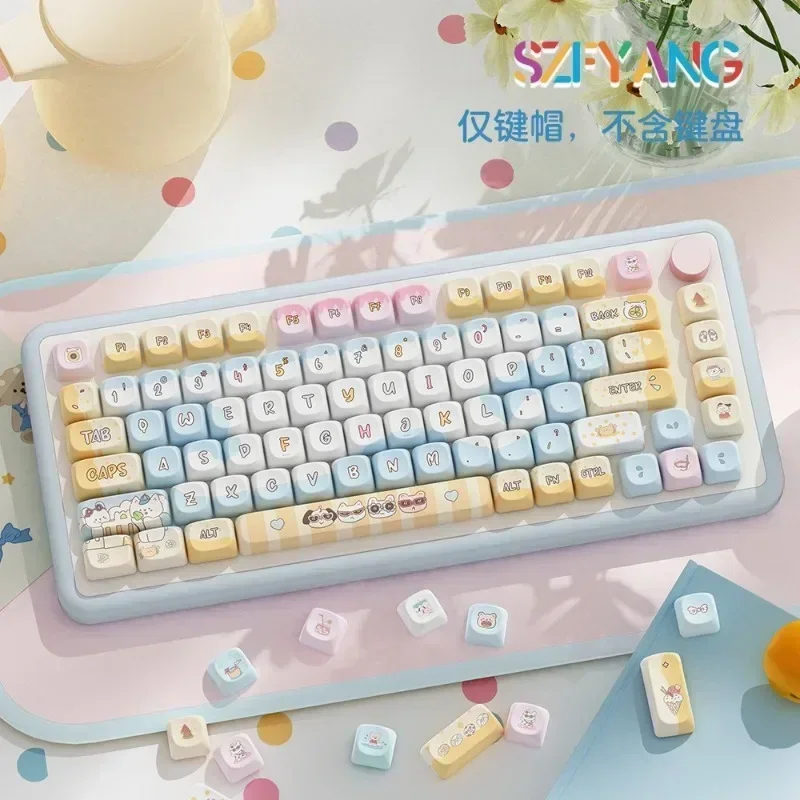 120 Keys MCA Keycaps Blue Anime Anime Theme PBT Five-sided Heat Sublimation For MX Switch Fit 61/68/87/96/104/108 Keyboary
120 Keys MCA Keycaps Blue Anime Anime Theme PBT Five-sided Heat Sublimation For MX Switch Fit 61/68/87/96/104/108 Keyboary