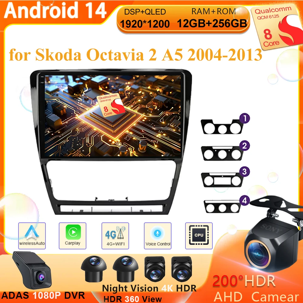 Android 14 Car Radio for Skoda Octavia 2 A5 2004-2013 Multimedia Video Player Navigation Stereo DVD Carplay Head Unit no 2Din
Android 14 Car Radio for Skoda Octavia 2 A5 2004-2013 Multimedia Video Player Navigation Stereo DVD Carplay Head Unit no 2Din