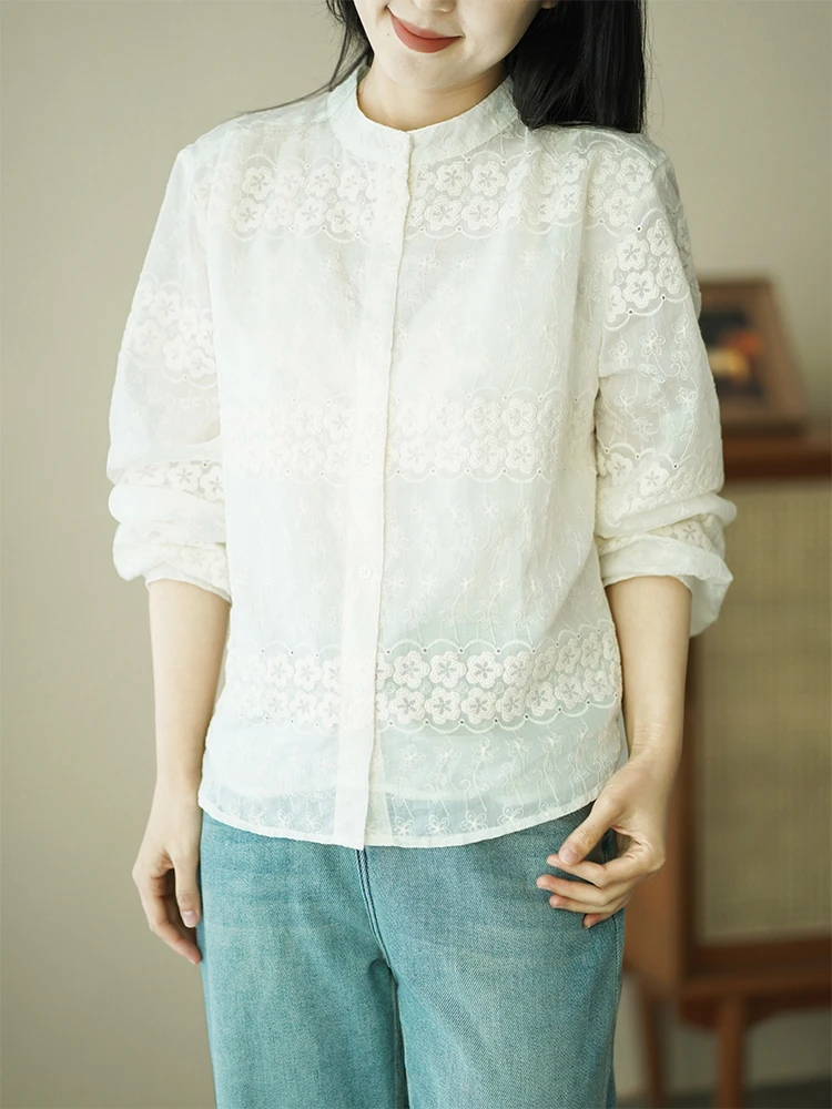 Ele, повседневное кружевное женское свободное верхнее пальто с фонариком Све, хлопковое длинное пальто с вышивкой, воротник-стойка, весна 2024 г.
Ele, повседневное кружевное женское свободное верхнее пальто с фонариком Све, хлопковое длинное пальто с вышивкой, воротник-стойка, весна 2024 г.