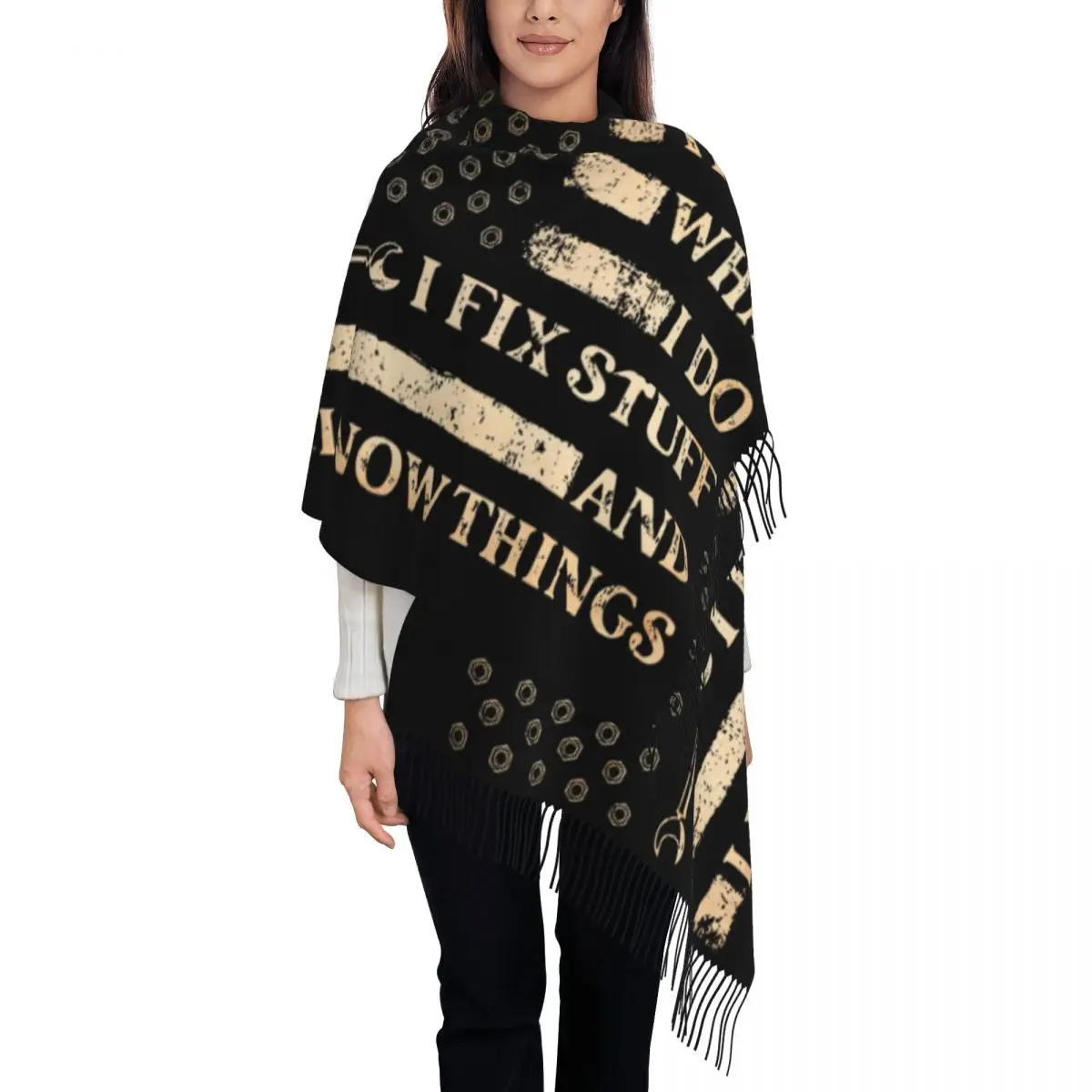 Custom Print I Fix Stuff Scarf Women Men Winter Warm Scarves Mechanic Engineer Gift Shawls Wraps
Custom Print I Fix Stuff Scarf Women Men Winter Warm Scarves Mechanic Engineer Gift Shawls Wraps