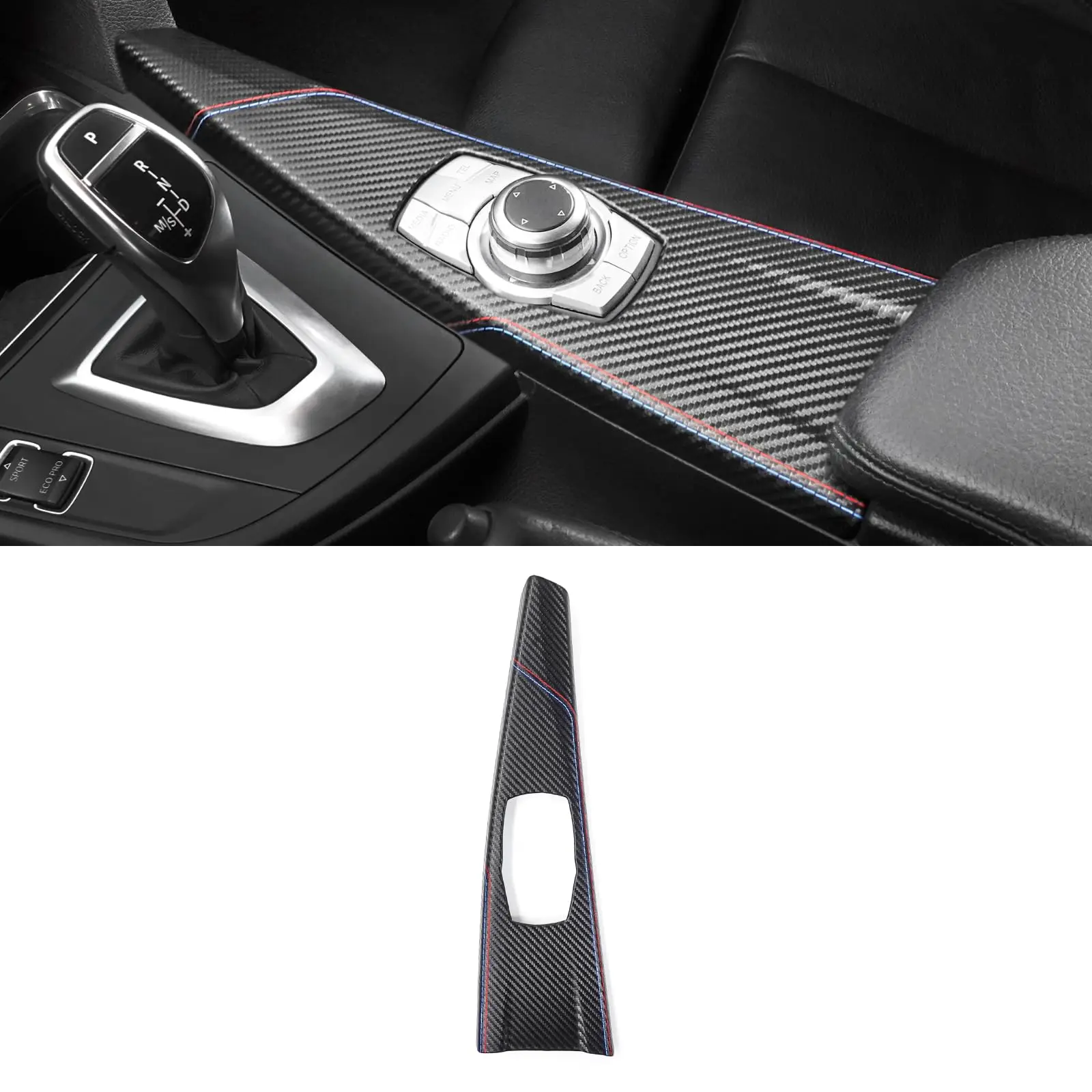 Carbon Fiber Multimedia Panel Cover For F30 F32 F36 2013-2019 Interior Trim Sticker With Red Blue Stitch Print
Carbon Fiber Multimedia Panel Cover For F30 F32 F36 2013-2019 Interior Trim Sticker With Red Blue Stitch Print