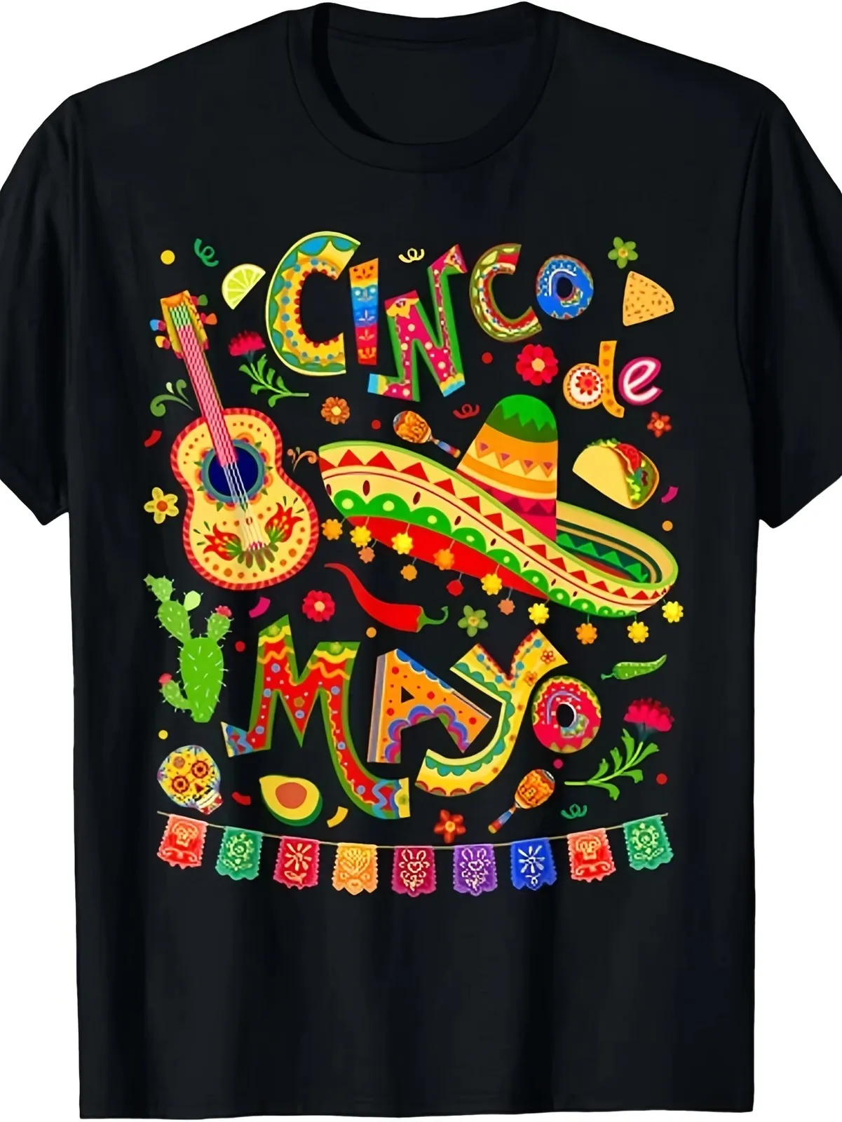 Cinco De Mayo Festive Graphic T-Shirt | Vibrant Traditional Design
Cinco De Mayo Festive Graphic T-Shirt | Vibrant Traditional Design